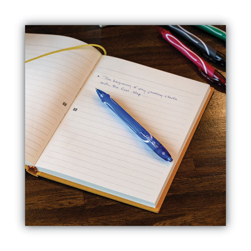 Gel-ocity Quick Dry Gel Pen, Retractable, Medium 0.7 Mm, Blue Ink, Blue Barrel, Dozen.
