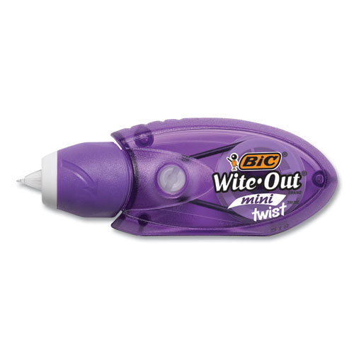 Wite-out Mini Twist Correction Tape, Non-refillable, Blue/fuchsia Applicators 0.2" X 314", 2/pack.
