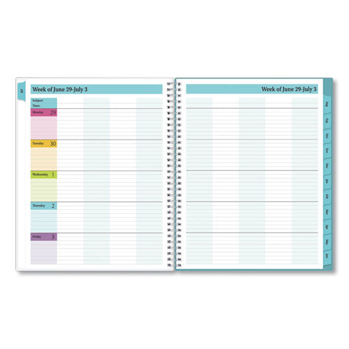 Teacher Dots Cyo Cover Weekly/monthly Lesson Planner,2024 To 2025, Nine Classes, Multicolor Cover, (144) 11 X 8.5 Pages