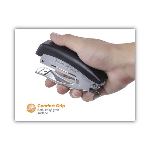 Deluxe Hand-held Stapler, 20-sheet Capacity, Black.