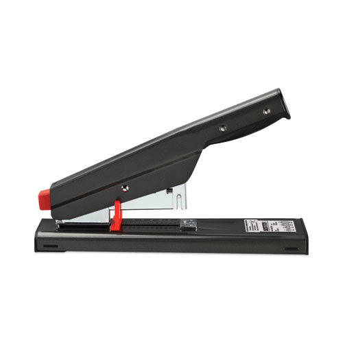 Antimicrobial 130-sheet Heavy-duty Stapler, 130-sheet Capacity, Black.