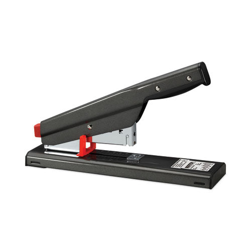 Antimicrobial 130-sheet Heavy-duty Stapler, 130-sheet Capacity, Black.