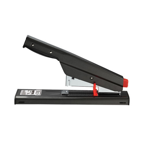 Antimicrobial 130-sheet Heavy-duty Stapler, 130-sheet Capacity, Black.