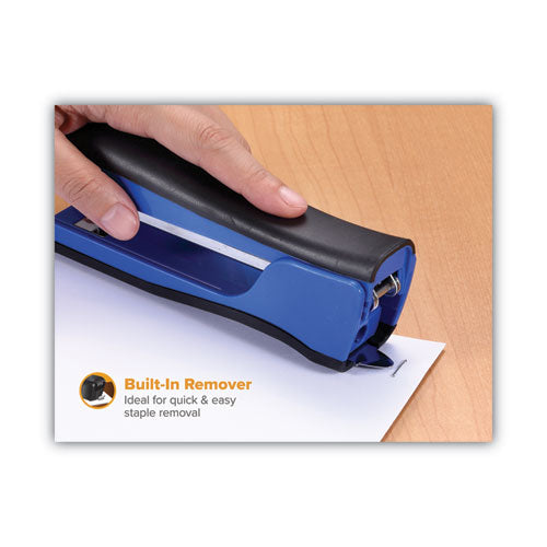 Dynamo Stapler, 20-sheet Capacity, Blue.