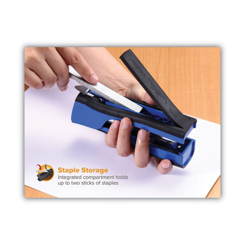Dynamo Stapler, 20-sheet Capacity, Blue.