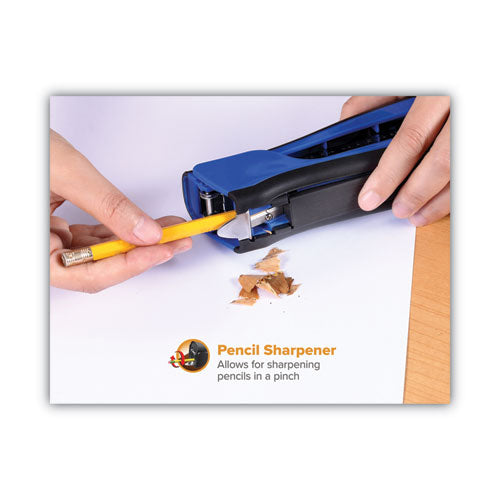 Dynamo Stapler, 20-sheet Capacity, Blue.