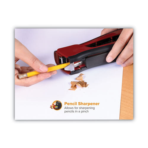 Dynamo Stapler, 20-sheet Capacity, Red.