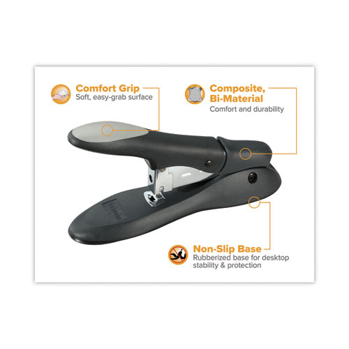 Personal Heavy-duty 60-sheet Stapler, 60-sheet Capacity, Black/gray.