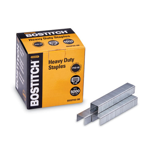 Heavy-duty Premium Staples, 0.38" Leg, 0.5" Crown, Steel, 5,000/box.