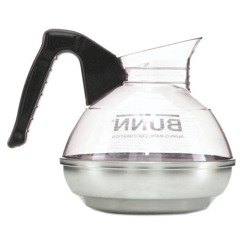 64 Oz. Easy Pour Decanter, Black Handle.