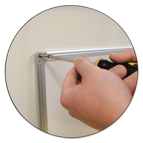 Earth Silver Easy-clean Dry Erase Board, 36 X 24, White Surface, Silver Aluminum Frame.