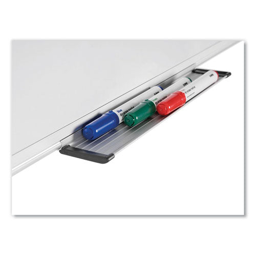 Porcelain Value Dry Erase Board, 48 X 96, White Surface, Silver Aluminum Frame.