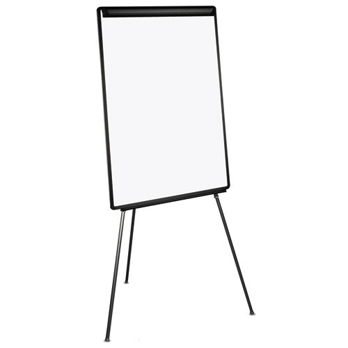 Basic Tripod Melamine Presentation Easel, 22.5 X 42, White/black.