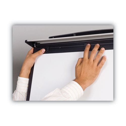 Magnetic Gold Ultra Dry Erase Tripod Easel With Extension Arms, 32" To 72", Black/silver.