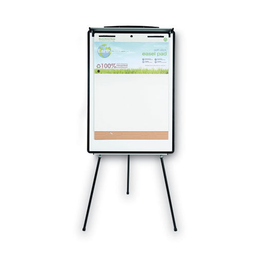 Magnetic Gold Ultra Dry Erase Tripod Easel With Extension Arms, 32" To 72", Black/silver.