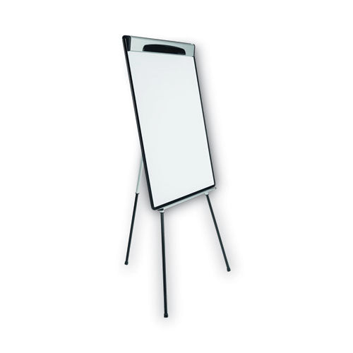 Magnetic Gold Ultra Dry Erase Tripod Easel With Extension Arms, 32" To 72", Black/silver.