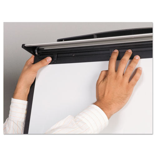 Tripod Extension Bar Magnetic Dry-erase Easel, 39" To 72" High, Black/silver.