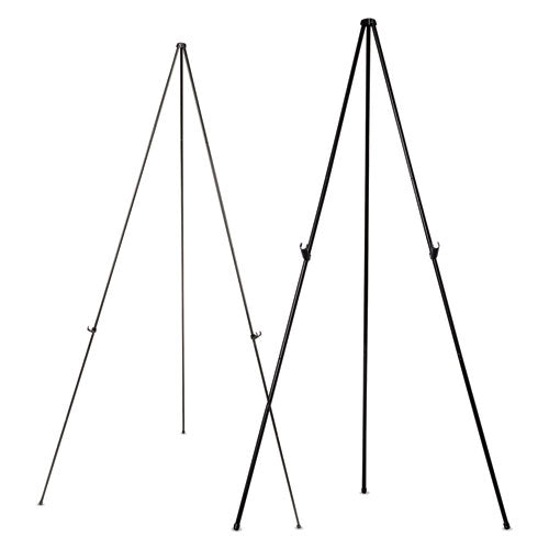 Instant Easel, 61.5" High, Black, Steel, Lightweight.