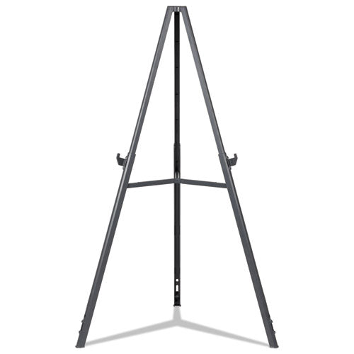 Quantum Heavy Duty Display Easel, 35.62" To 61.22" High, Plastic, Black.