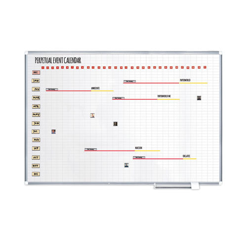 Interchangeable Magnetic Board Accessories, Calendar Dates,Red/white, 1" X 1", 31 Pieces