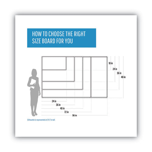 Magnetic Glass Dry Erase Board, 48 X 36, Opaque White Surface.