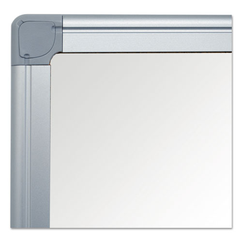 Value Lacquered Steel Magnetic Dry Erase Board, 48 X 36, White Surface, Silver Aluminum Frame.