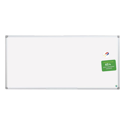 Earth Gold Ultra Magnetic Dry Erase Boards, 96 X 48, White Surface, Silver Aluminum Frame.