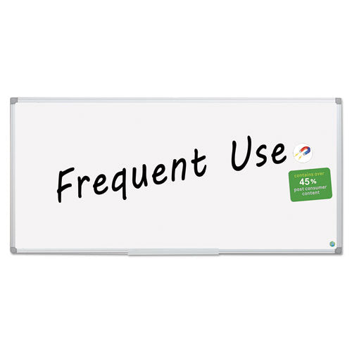 Earth Gold Ultra Magnetic Dry Erase Boards, 96 X 48, White Surface, Silver Aluminum Frame.