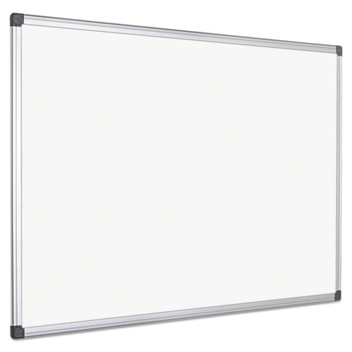 Value Lacquered Steel Magnetic Dry Erase Board, 72 X 48, White Surface, Silver Aluminum Frame.