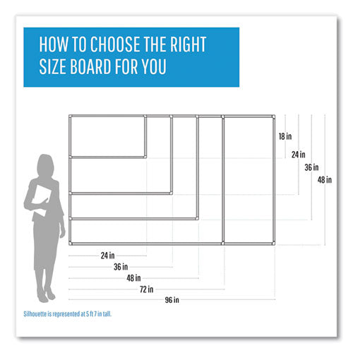 3-in-1 Planner Board, 24 X 18, Tan/white/blue Surface, Silver Aluminum Frame.