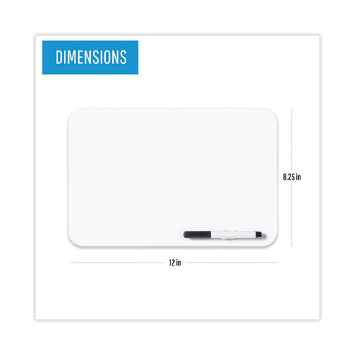 Dry Erase Lap Board, 11.88 X 8.25, White Surface.