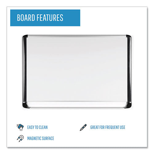 Gold Ultra Magnetic Dry Erase Boards, 48 X 36, White Surface, Black Aluminum Frame.