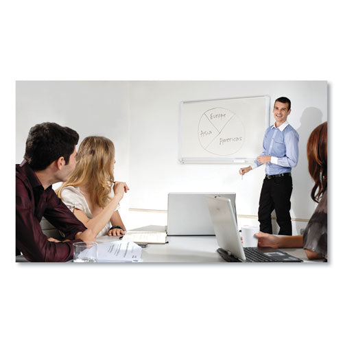 Gold Ultra Magnetic Dry Erase Boards, 48 X 36, White Surface, White Aluminum Frame.