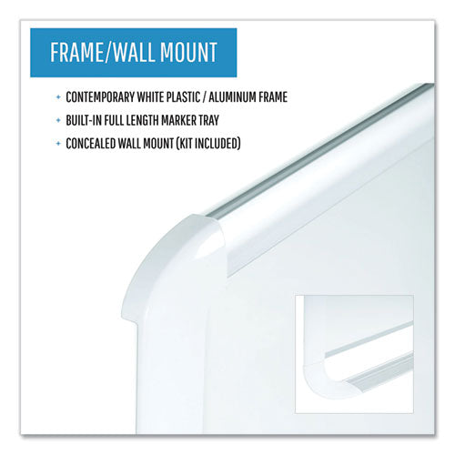 Gold Ultra Magnetic Dry Erase Boards, 48 X 36, White Surface, White Aluminum Frame.