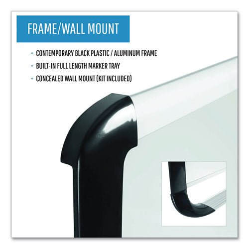 Pure Platinum Magnetic Dry Erase Board, 96 X 48, White Surface, Silver/black Aluminum Frame.