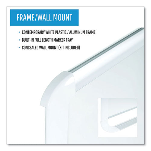 Gold Ultra Magnetic Dry Erase Boards, 72 X 48, White Surface, White Aluminum Frame.