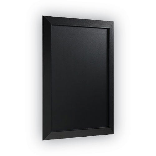 Kamashi Chalk Board, 36 X 24, Black Surface, Black Wood Frame.