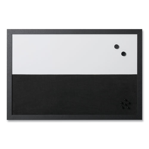 Black/white Message Board Set: (1) Bulletin, (1) Bulletin/chalk Planner, (1) Bulletin/dry Erase, Assorted Sizes, Black Frames.