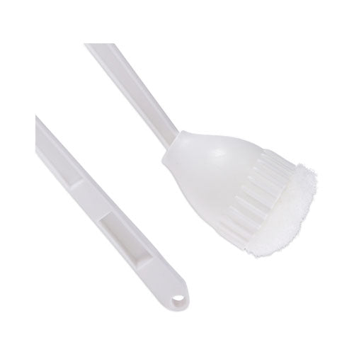 Cone Bowl Mop, 10" Handle, 2" Mop Head, White.