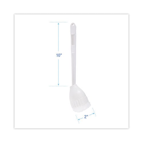 Cone Bowl Mop, 10" Handle, 2" Mop Head, White, 25/carton.