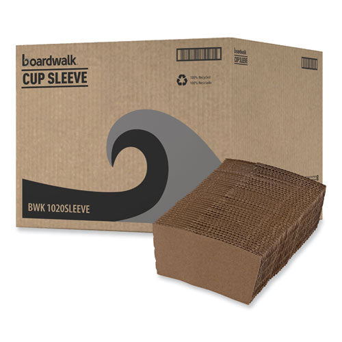 Cup Sleeves, Fits 10 Oz To 20 Oz Hot Cups, Kraft, 1,200/carton.