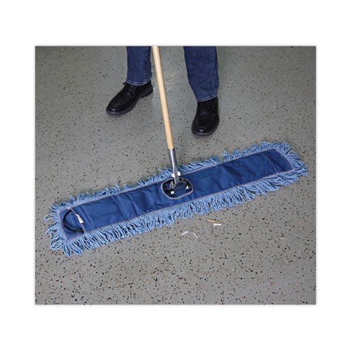 Clip-on Dust Mop Frame, 36w X 5d, Zinc Plated.