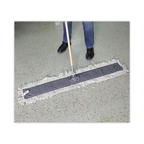 Clip-on Dust Mop Frame, 48w X 5d, Zinc Plated.