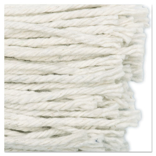 Cut-end Wet Mop Head, Cotton, No. 16 Size, White.