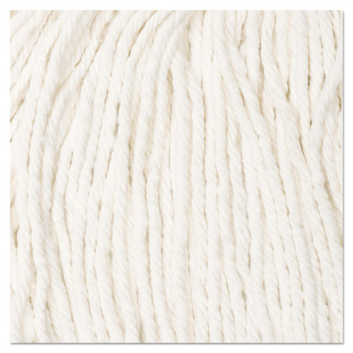 Cut-end Wet Mop Head, Cotton, No. 16 Size, White.