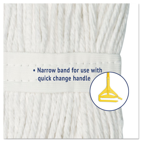 Cut-end Wet Mop Head, Cotton, No. 20, White.