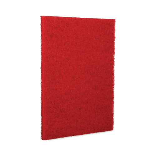 Buffing Floor Pads, 28 X 14, Red, 10/carton.