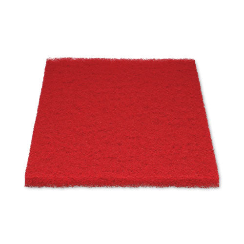 Buffing Floor Pads, 28 X 14, Red, 10/carton.