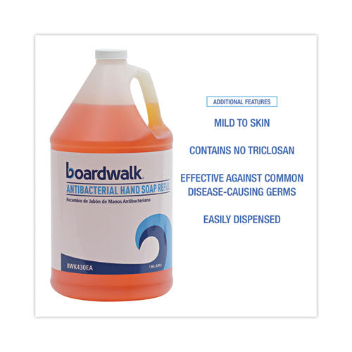 Antibacterial Liquid Soap, Clean Scent, 1 Gal, 4/carton.