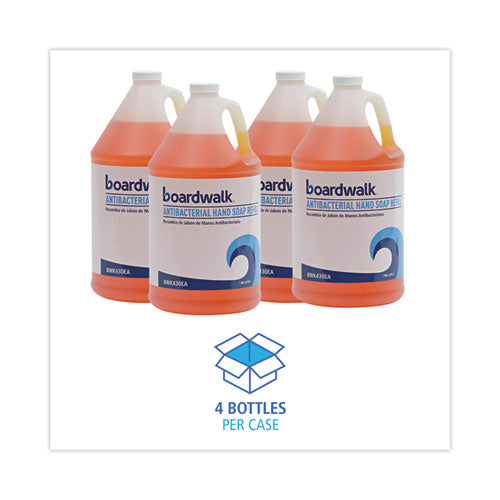 Antibacterial Liquid Soap, Clean Scent, 1 Gal, 4/carton.